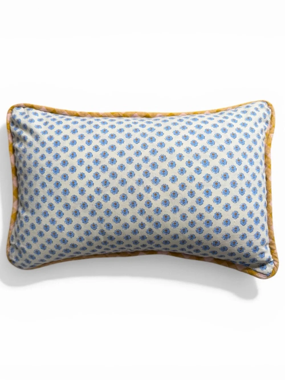 Emmie by Mary Martha Handmade Floral Patchwork Pillow Set Cottagecore Gingham
